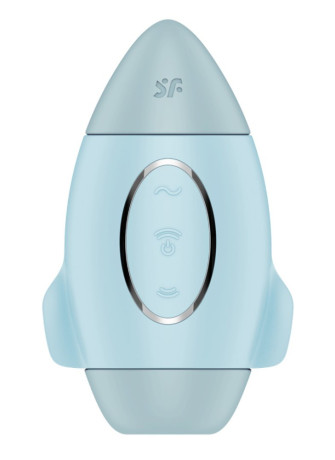 Stimulateur de clitoris violet vibration et air pulsé USB vert Mission control Satisfyer - CC597853
